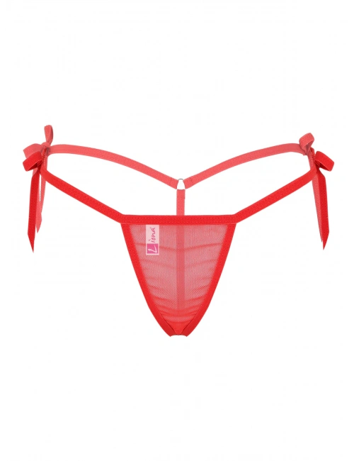 Büyük Beden Transparan Kadın Kırmızı  İç Giyim