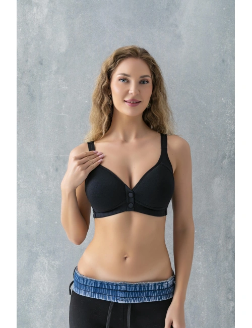 Çıtçıtlı Toparlayıcı Minimizer Sütyen Siyah (brf11991)