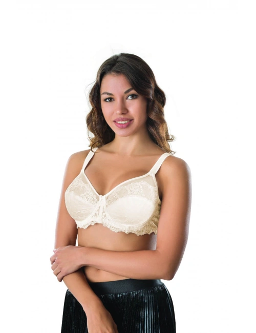 Ekru Mı Emay 170 C Balenli Brode Toparlayıcı Sütyen