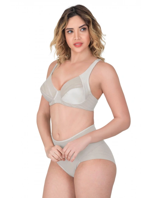 Ekru Mı Emay 183 C Yan Destekli Toparlayıcı Balenli Sütyen