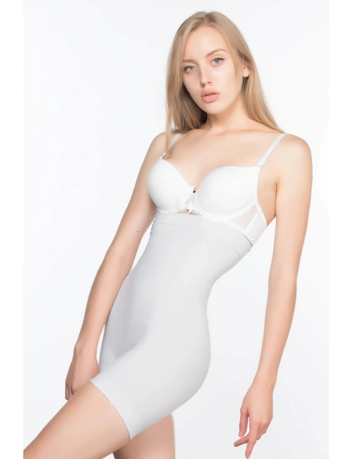 Ekru Mı Emay 7026  Yüksek Bel Paçalı Korse
