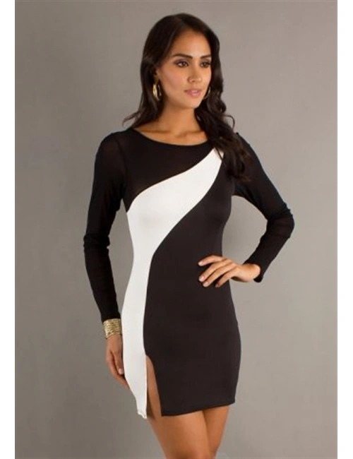 En2308111 Yırbrfaçlı Parçalı Elbise