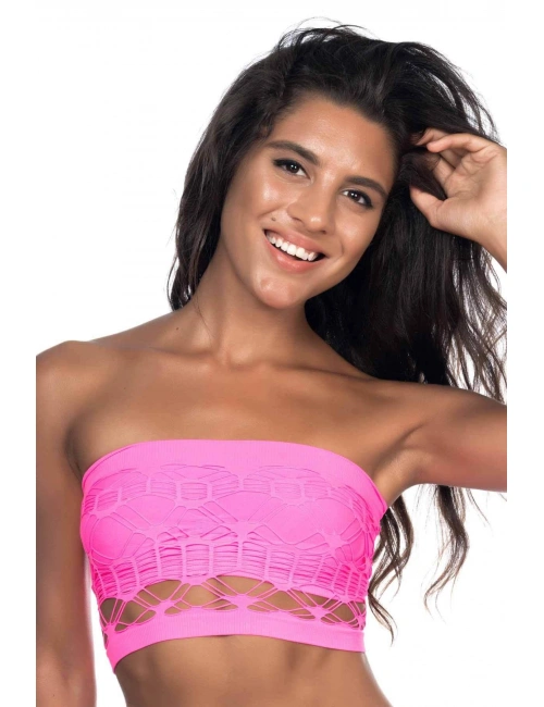 Fuşya Mı Emay 4050 Double Örgü Toparlayıcı Straplez Büstiyer