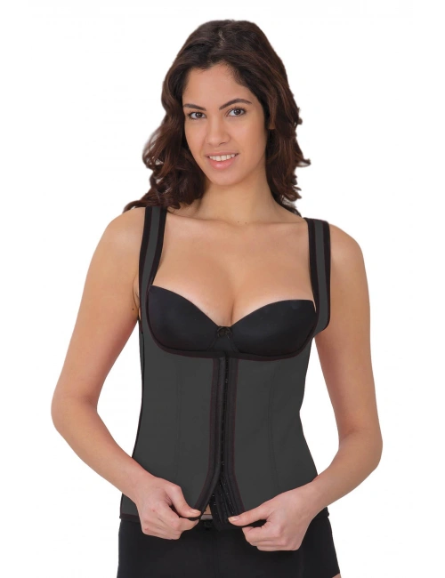 Gri Mı 9173 Agraflı Göğsü Açık Atlet Korse