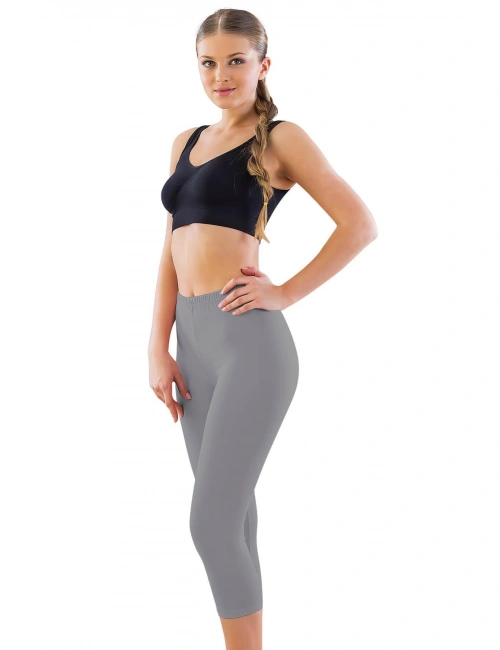 Gri Mı Emay 7600 Likralı Kapri Tayt