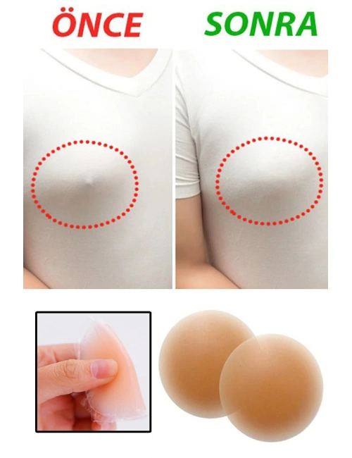 Kadın Ten Silikon Göğüs Ucu Gizleyici Nipple Cover