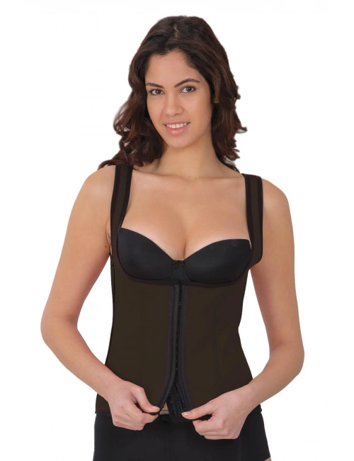 Kahve Mı 9173 Agraflı Göğsü Açık Atlet Korse