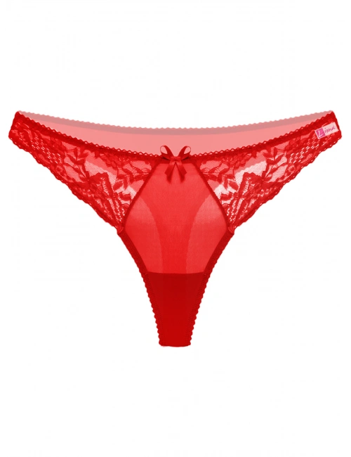 Kırmızı Dantelli  G String Külot