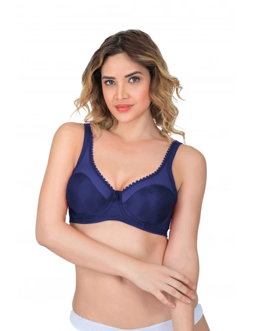 Lacivert  Mı Emay 169 C Basic Balenli Toparlayıcı Sütyen