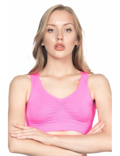 Neon Fuşya Mı Emay 4001 Soft Sporcu Büstiyer