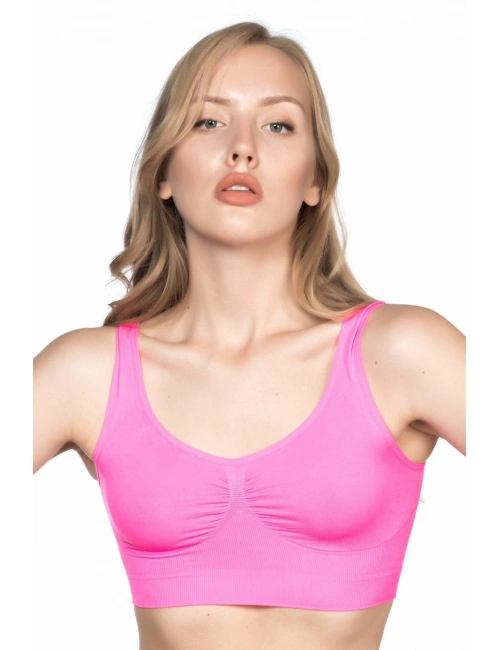 Neon Fuşya Mı Emay 4005 Soft Kalın Askı Büstiyer