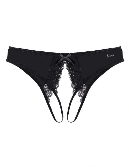 Özel Bölgesi Açık Siyah Fantazi Külot