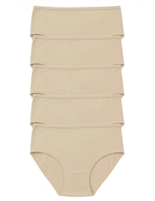 Pk40003 Büyük Beden Yüksek Bel Külot 5 Li Paket