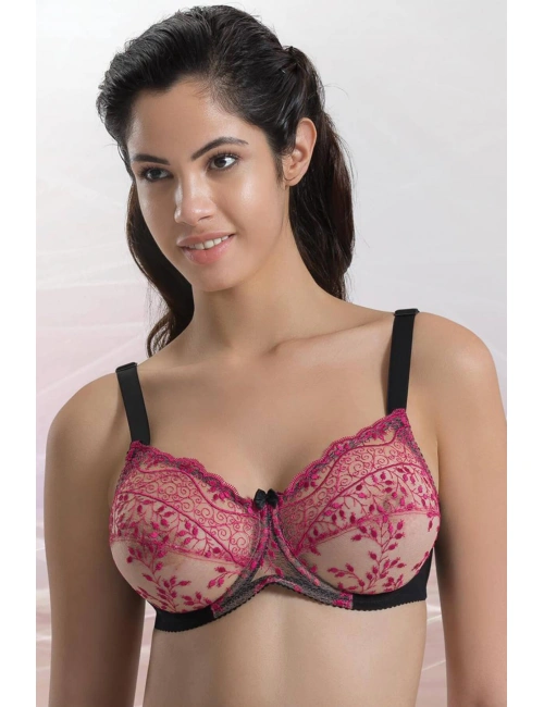 Siyah Fuşya Mı Emay 148 D Balenli Toparlayıcı Sütyen