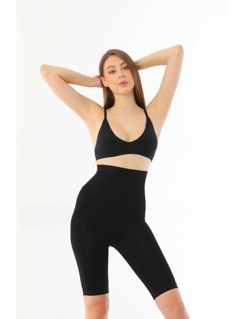 Siyah Mı 2037 Yüksek Bel Uzun Paçalı Özel Korse