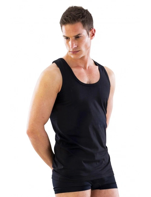 Siyah Mı Emay 12210-r U Yaka Askılı Erkek Atlet Renkli