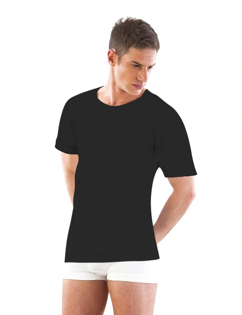 Siyah Mı Emay 12350 R Yarım Kol Erkek Atlet