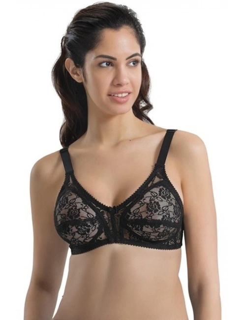 Siyah Mı Emay 145 C Dantelli Toparlayıcı Sütyen