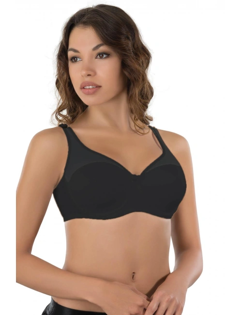 Siyah Mı Emay 167e Pedli Tül Toparlayıcı Sütyen