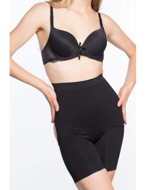 Siyah Mı Emay 2032 Popo Açık Masajlı Boxer Korse