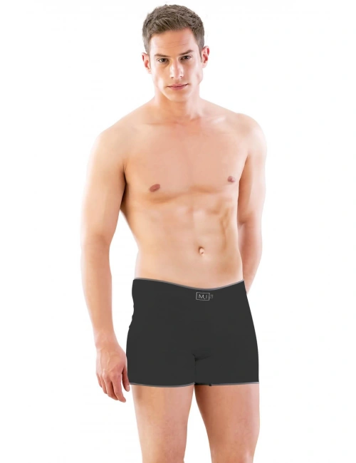 Siyah Mı Emay 2108 Seamless Uzun Erkek Boxer