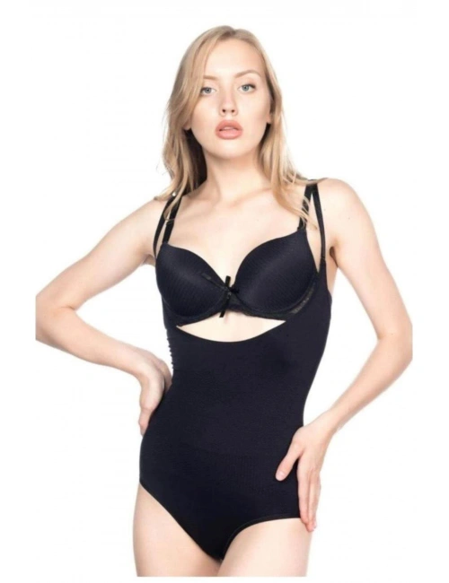 Siyah Mı Emay 2811 Göğsü Açık Slip Boy Lazer Korse