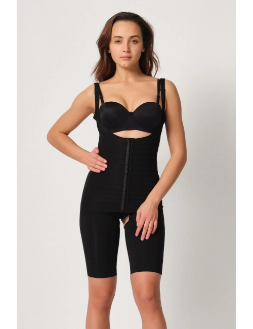 Siyah Mı Emay 2915 Agraflı Yelek Karyoka Destekli Boy Korse