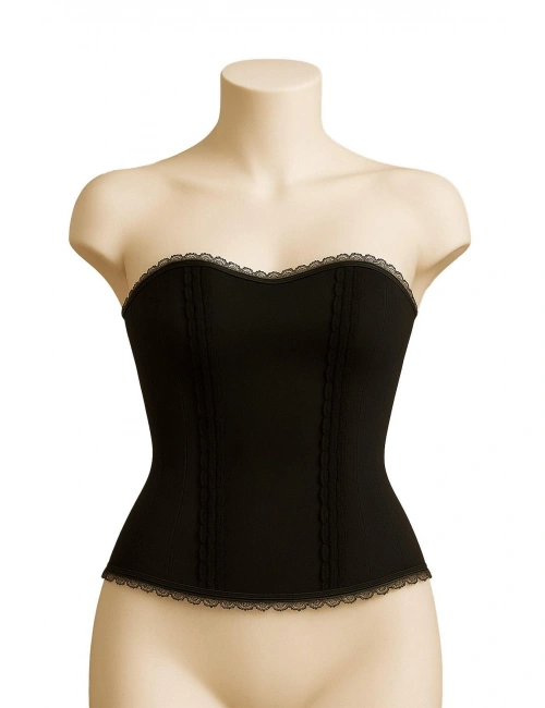 Siyah Mı Emay 9155 F Fırfırlı Terletici Büstiyer