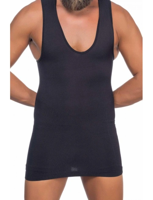 Siyah Mı Emay E1003 V Yaka Erkek Korse Atlet