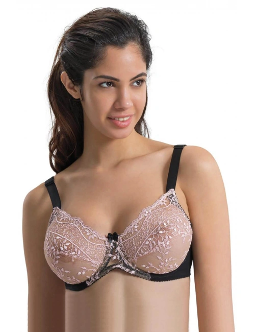 Siyah-pembe Mı Emay 148 D Balenli Toparlayıcı Sütyen