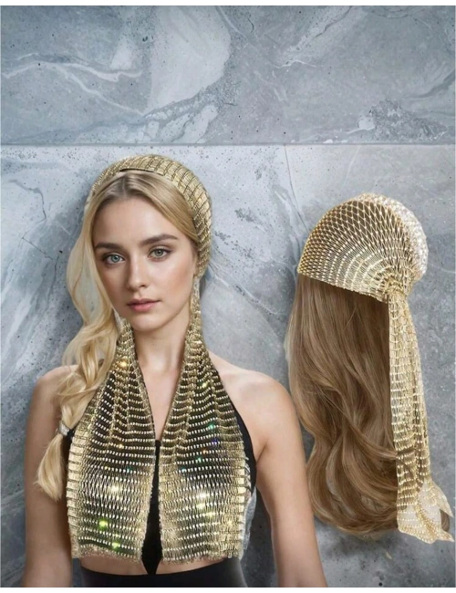 Taşlı Kafa Aksesuarı Kristal Bandana