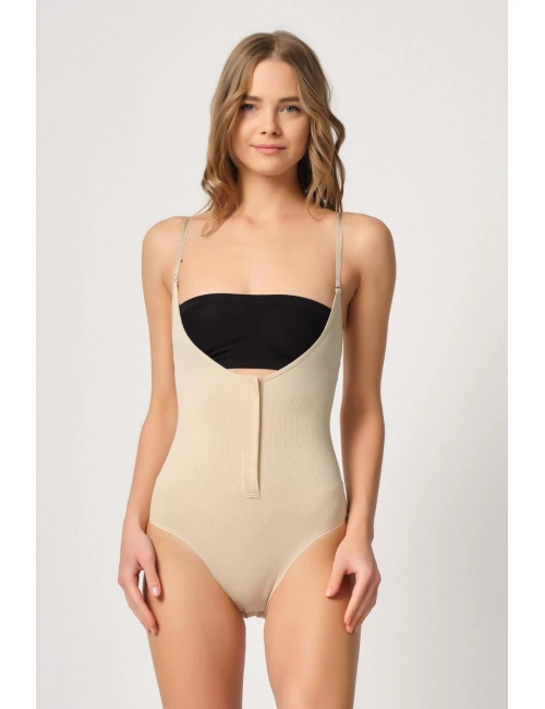 Ten Mı Emay 2043 Göğsü Açık Agraflı Body Korse