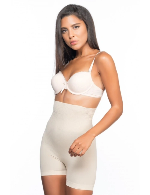 Ten Mı Emay 2075 Yüksek Bel Desenli Double Kısa Paça Korse