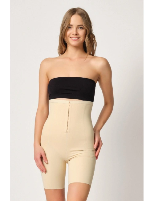 Ten Mı Emay 2832 Yüksek Bel Balen Destekli Agraflı Lazer Korse