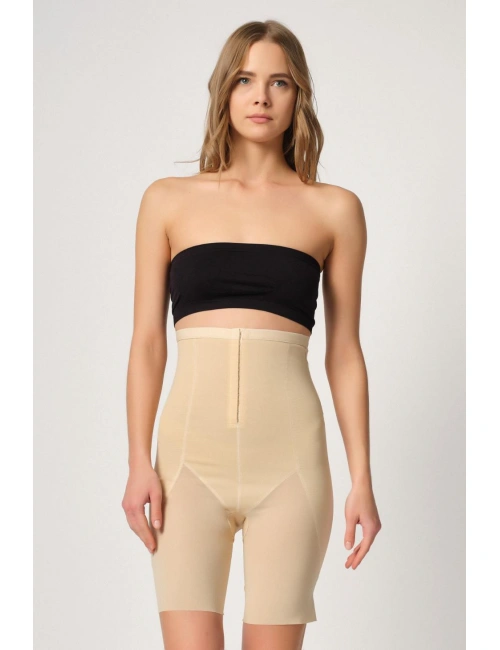 Ten Mı Emay 2928 Ön Agraflı Tül Paçalı Lazer Korse