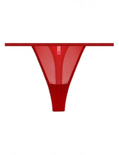 Transparan Kırmızı Kadın  String Tanga