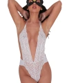 Beyaz Dantelli  Bodysuit - 855