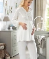 Ekru Hamile ( Lohusa ) Pijama Takımı - 1604