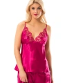 Fuşya Saten Babydoll Şortlu Takım - 297