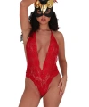 Kırmızı Dantelli  Bodysuit - 856
