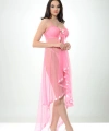 Pembe Petli Tül Şifon Gecelik - 230