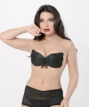 Siyah Yapışkan Kelebek Sütyen-519