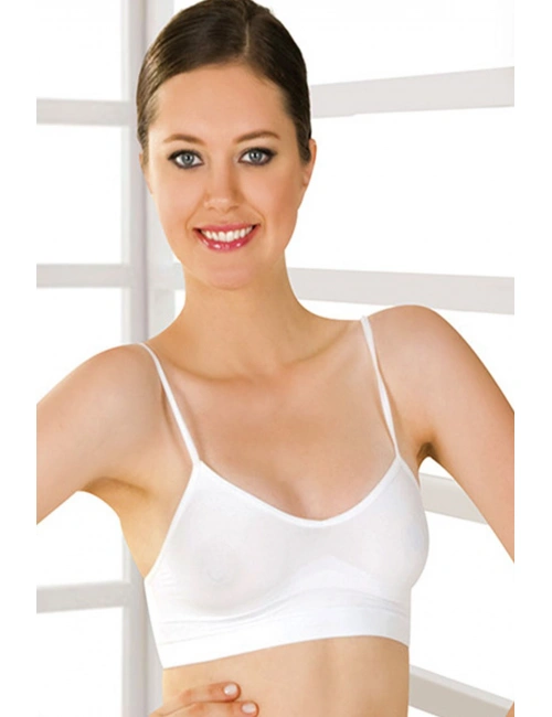 Beyaz Lcralı Büstiyer Sütyen Korse - 720