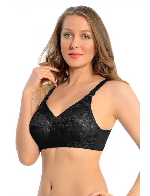 Siyah Dantelli Toparlayıcı Sütyen - 507