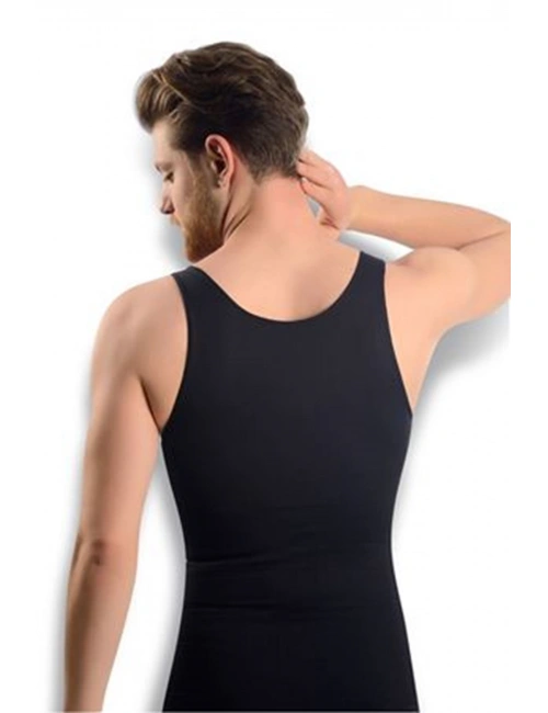 Siyah Erkek Dikişsiz Vücut Toparlayıcı Korse - 740