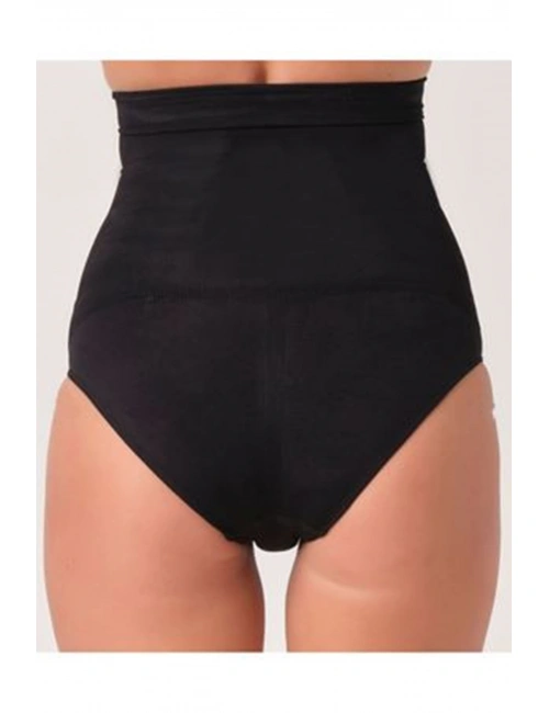 Siyah Kadın Dikişsiz Slip Korse - 780