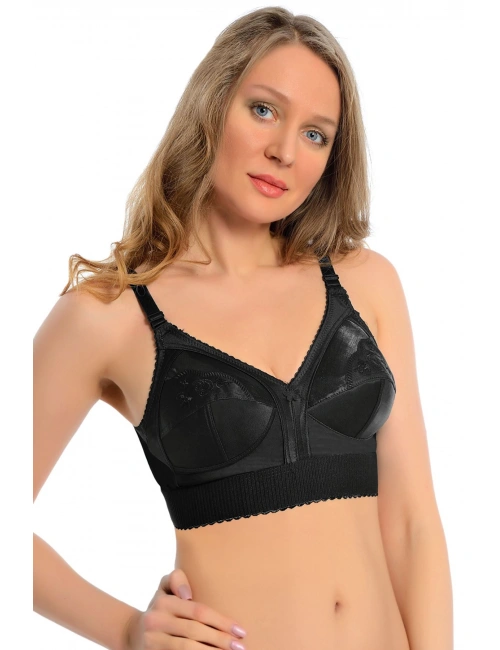 Siyah Mideli Toparlayıcı Sütyen - 504
