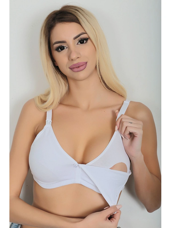 Beyaz Emzirme Sütyeni - 505
