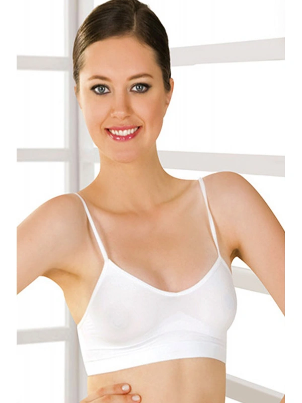 Beyaz Lcralı Büstiyer Sütyen Korse - 720