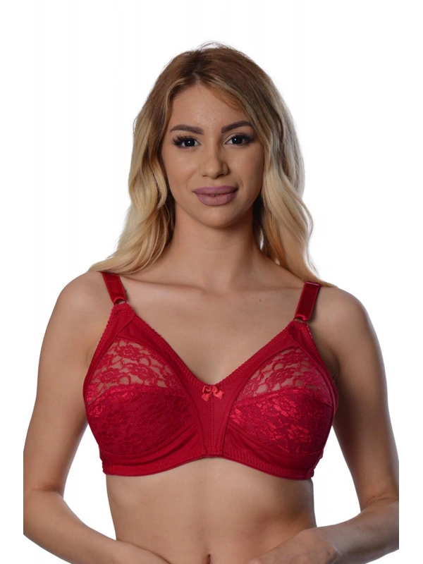 Bordo Dantelli Toparlayıcı Sütyen - 503